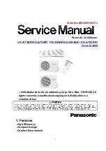 Предварительный просмотр 1 страницы Panasonic CS-A123KR Service Manual