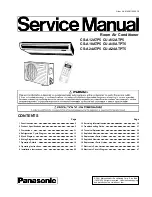 Panasonic CS-A12ATP5 Service Manual предпросмотр