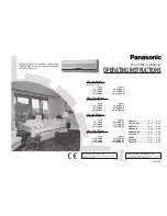 Panasonic CS-A12BKP Operating Instructions Manual предпросмотр