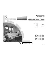 Preview for 1 page of Panasonic CS-A18BKP Operating Instructions Manual