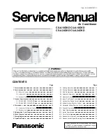 Предварительный просмотр 1 страницы Panasonic CS-A18DKD Service Manual