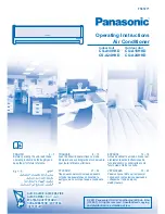 Panasonic CS-A18HKD Operating Instructions Manual preview
