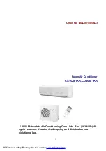 Panasonic CS-A281KR Manual предпросмотр