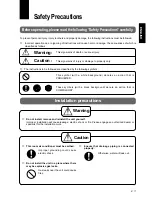 Предварительный просмотр 3 страницы Panasonic CS-A28BKP5 Operating Instructions Manual