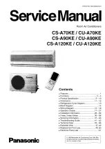 Panasonic CS-A70KE Service Manual preview
