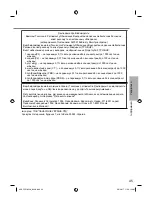 Preview for 45 page of Panasonic CS-BE20TKD Operating Instructions Manual