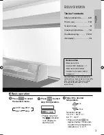 Preview for 3 page of Panasonic CS-BE25TKE Operating Instructions Manual