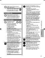 Preview for 41 page of Panasonic CS-BE25TKE Operating Instructions Manual