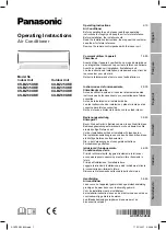 Предварительный просмотр 1 страницы Panasonic CS-BZ25XKE Operating Instructions Manual