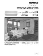 Panasonic CS-C125KH Operating Instructions preview