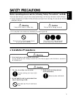 Preview for 5 page of Panasonic CS-C125KR Operating Instructions Manual