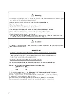 Preview for 28 page of Panasonic CS-C125KR Operating Instructions Manual