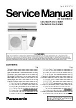 Panasonic CS-C18CKR Service Manual предпросмотр