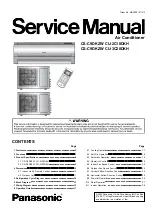 Panasonic CS-C9DKZW Service Manual предпросмотр