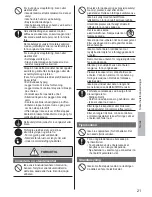 Preview for 21 page of Panasonic CS-CE12PKE Operating Instructions Manual