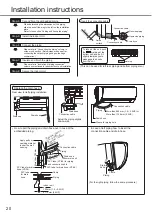 Предварительный просмотр 20 страницы Panasonic CS/CU-HU12AKY Series Operating & Installation Instructions Manual