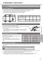 Предварительный просмотр 23 страницы Panasonic CS/CU-HU12AKY Series Operating & Installation Instructions Manual