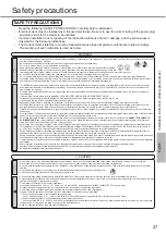 Предварительный просмотр 27 страницы Panasonic CS/CU-HU12AKY Series Operating & Installation Instructions Manual