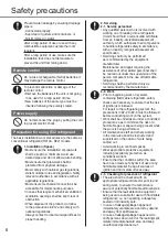 Preview for 6 page of Panasonic CS/CU-HU12ZKY Series Operating & Installation Instructions Manual