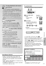 Preview for 11 page of Panasonic CS/CU-HU12ZKY Series Operating & Installation Instructions Manual