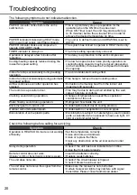 Предварительный просмотр 20 страницы Panasonic CS-DZ25VKE Operating Instructions Manual