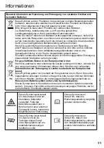 Предварительный просмотр 89 страницы Panasonic CS-DZ25VKE Operating Instructions Manual