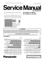 Panasonic CS-E12DKEW Service Manual предпросмотр