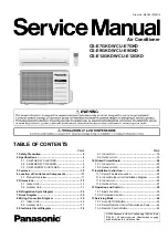 Предварительный просмотр 1 страницы Panasonic CS-E12GKDW Service Manual