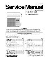 Panasonic CS-E12GKEW Service Manual preview