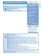 Предварительный просмотр 3 страницы Panasonic CS-E12HKEW Operating Instructions Manual