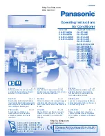 Предварительный просмотр 1 страницы Panasonic CS-E12JKEW Operating Instructions Manual