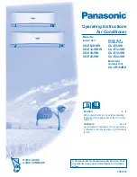 Preview for 1 page of Panasonic CS-E12JKKW Operating Instructions Manual