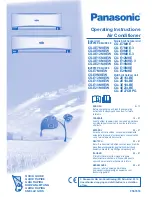 Preview for 1 page of Panasonic CS-E12MKEW Operating Instructions Manual