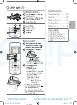 Предварительный просмотр 3 страницы Panasonic CS-E12PB4EA Operating Instructions Manual