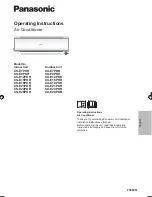 Panasonic CS-E12PKR Operating Instructions Manual preview