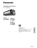 Panasonic CS-E12QD3RW Operating Instructions Manual preview