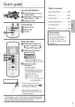 Предварительный просмотр 3 страницы Panasonic CS-E12QKEW Operating Instructions Manual