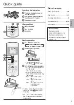 Предварительный просмотр 3 страницы Panasonic CS-E12RB4UW Operating Instructions Manual