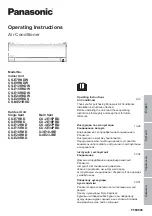 Preview for 1 page of Panasonic CS-E12RKDW Operating Instructions Manual