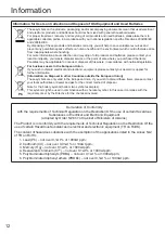 Preview for 12 page of Panasonic CS-E12RKDW Operating Instructions Manual