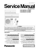 Panasonic CS-E15DKEW Service Manual preview