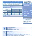 Preview for 3 page of Panasonic CS-E15GKR Operating Instructions Manual