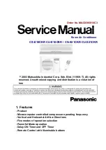 Panasonic CS-E18CKR Service Manual предпросмотр