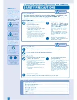 Предварительный просмотр 2 страницы Panasonic CS-E18FKR Operating Instructions Manual