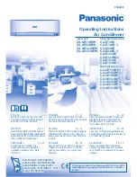 Panasonic CS-E18JKEW Operating Instructions Manual preview
