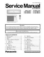 Panasonic CS-E18NKUA Service Manual предпросмотр