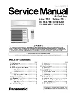 Panasonic CS-E24LKES Service Manual preview