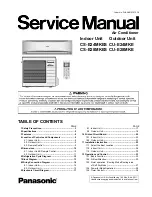 Panasonic CS-E24MKES Service Manual предпросмотр