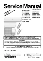 Panasonic CS-E7GKEW Service Manual предпросмотр