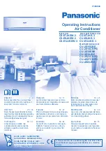 Panasonic CS-E7JKEW-3 Operating Instructions Manual preview